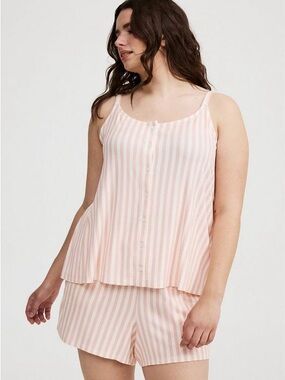 Torrid Super Soft Rib Button-Up Sleep Tank